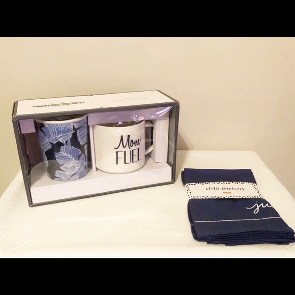 ☀️Threshold 2pc Mug Set & 4 Napkins - Picture 2 of 8